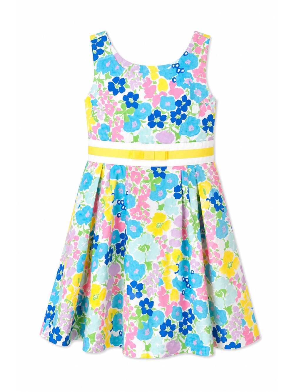 Lilly Pulitzer Colorful Floral Serena Spring Fling A-Line Dress Girls Size 8